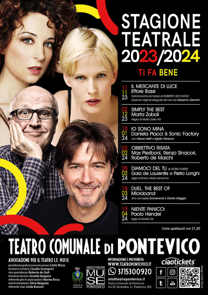 TEATRO DI PONTEVICO - STAGIONE TEATRALE 2023-2024